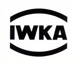 Historic IWKA logo in black and white design.